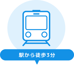駅から徒歩3分